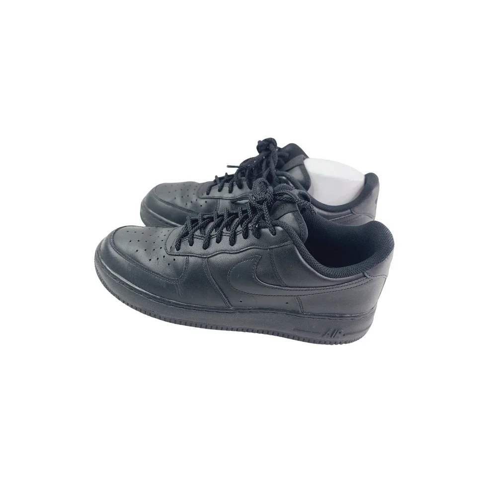 Nike‎ Air Leather / Rubber Casual Sneakers Men, Size 10.5, Black Color
